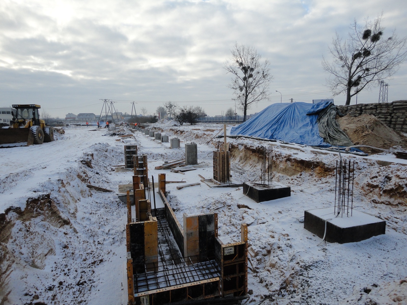 Hala magazynowa ZBYCH-2 — fundamenty
